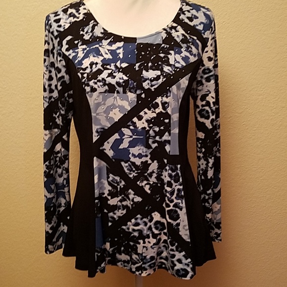 Style & Co. Tops - Style & Co. High Low Embellished Top